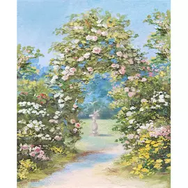 7029/Л Набор для вышивания бисер, ленты Матренин посад 'Цветочная арка' 37*49см