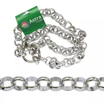 7038 Пояс Astra&amp;Craft 1м, размер звена 24*24мм (серебро)