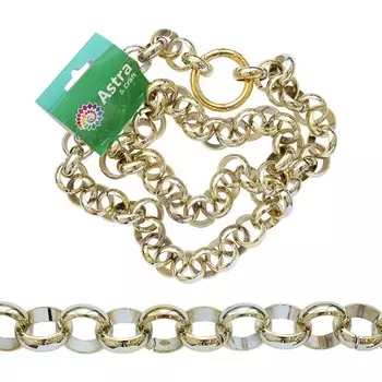 7038 Пояс Астра 1м, размер звена 24*24мм (золото)