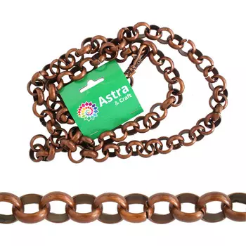 7039 Пояс Астра 1м, размер звена 18*18мм (медь)