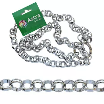 7039 Пояс Astra&amp;Craft 1м, размер звена 18*18мм (серебро)