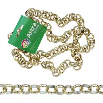 7039 Пояс Астра 1м, размер звена 18*18мм (золото)