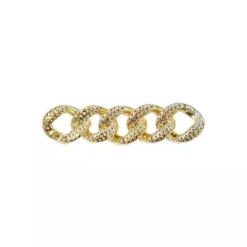 7041 Цепь, 10см, размер звена 30х25мм (золото)