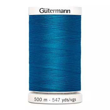 709239 Нить Sew-All для всех материалов, 500м, 100% п/э Gutermann (025 св.морская волна)