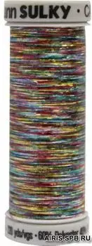 709948 Нить Sulky Holoshimmer швейная с голографическим эффектом для машинной вышивки, 200м, Гутерманн (6045)
