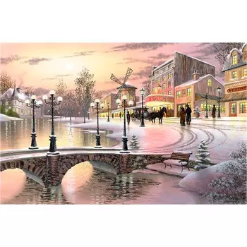 71010 Канва с рисунком Gluriya 'Зима' 30*40 см