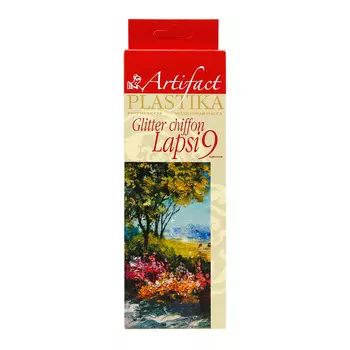 7109-49 Пластика отвержд. 'LAPSI GLITTER CHIFFON' 180 г (набор 9 цветов)