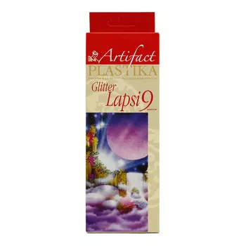 7109-78 Пластика отверждаемая 'Lapsi Glitter, 9 цветов, упак./180 гр.