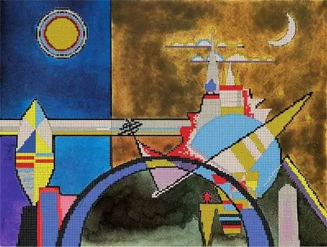 71100 Канва с рисунком Gluriya 'День ночь' 30*40 см