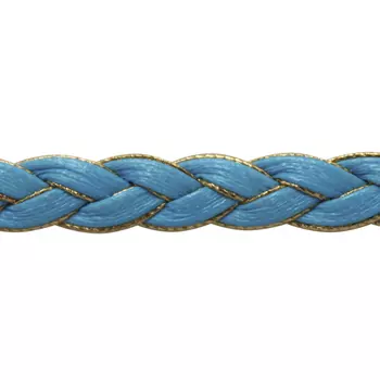 7113 Шнур отделочный 'косичка' 0,7см*15ярд (13,71м) (бирюза)