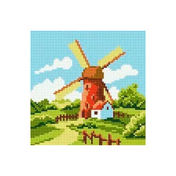 7154 Мозаика Cristal 'Мельница', 22*22 см