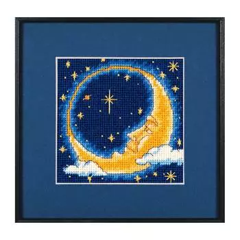 7173-DMS Набор для вышивания Dimensions 'Месяц-мечтатель' 13*13см