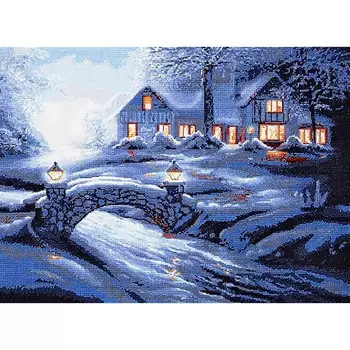 718 Набор для вышивания Hobby&amp;Pro 'Зимний пейзаж', 47*35 см