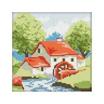 7217 Мозаика Cristal 'Домик мельника', 20*20 см