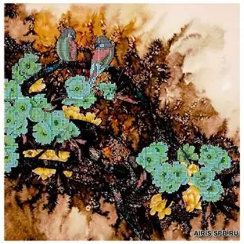 73102 Канва с рисунком Gluriya 'Пестрые птицы' 36*36 см