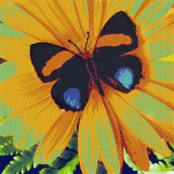 73202 Канва с рисунком Gluriya 'Тропическое свидание' 42*42 см