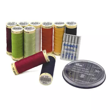 734562 Набор швейных ниток 100м с иголками, 10 катушек Gutermann