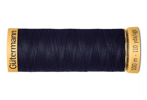 744484 Нить Natural Cotton C Ne 50 для отделочных швов, 100м, 100% хлопок Гутерманн (6210)