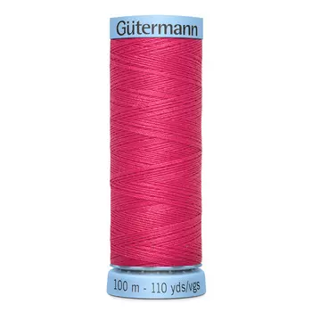 744590 Нить Silk S 303 для тонких отделочных швов, 100м, 100% шелк Gutermann (812)