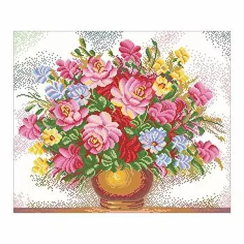 7487 Мозаика Cristal 'Красивый букет', 55*48 см