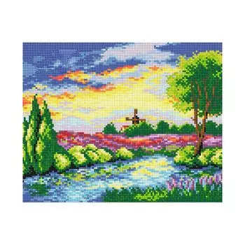 7506 Мозаика Cristal 'Вечерняя река', 35*30 см