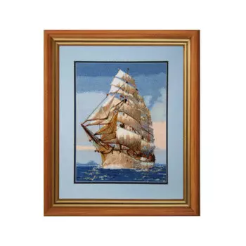 751 Набор для вышивания Hobby&amp;Pro 'Парусник', 26*34 см