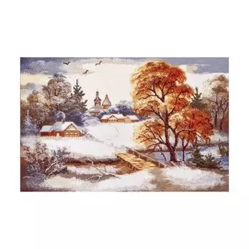 752 Набор для вышивания Hobby&amp;Pro 'Первый снег', 49*31 см