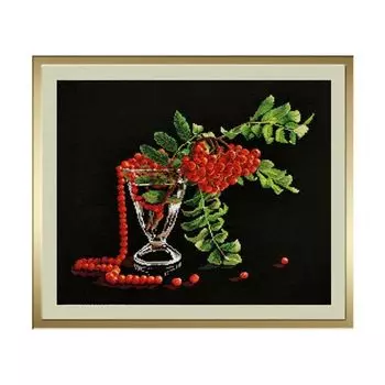 753 Набор для вышивания 'Овен' 'Рябиновые бусы', 35*30 см