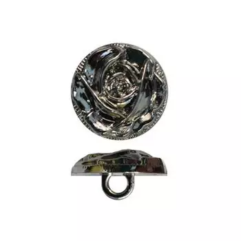 75522, Пуговица на ножке, 18 мм (BN (черный никель))