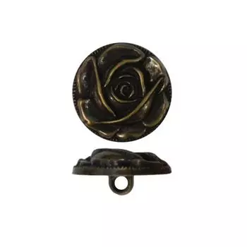 75522 Пуговица на ножке, 25 мм (AB (латунь))