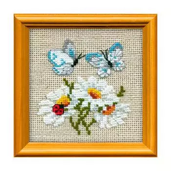 757 Набор для вышивания Riolis 'Ромашки', 10*10 см