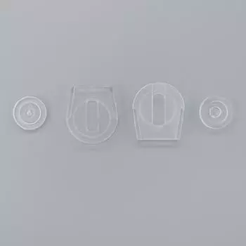 7646/47 Зажим (d5мм, прозр.)