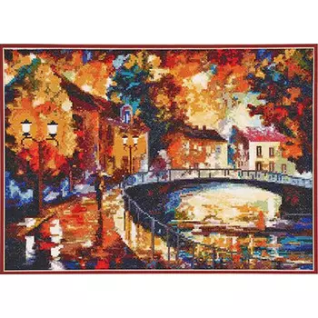 765 Набор для вышивания Hobby&amp;Pro 'Набережная', 37*26 см