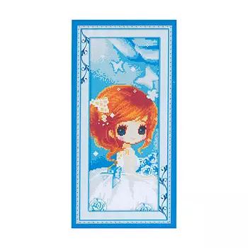 7663 Мозаика 'Девочка', 17x43см