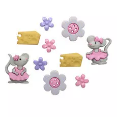 7676, Пуговицы-фигурки. Мышата Dress It Up