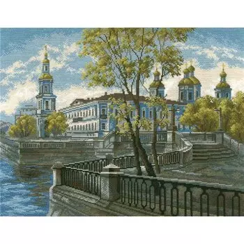 771 Набор для вышивания Hobby&amp;Pro по мотивам одноименной акварели К. Куземы 'Никольский собор', 45*35 см