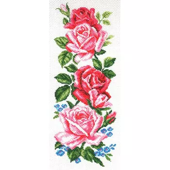 776 Канва с рисунком 'Матренин Посад' 'Нежные розы', 24*47 см