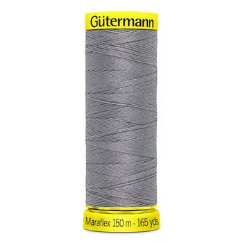 777000 Нить Maraflex для трикотажных материалов, 150м, 100% ПБТ, Gutermann (040 пепельно-серый)