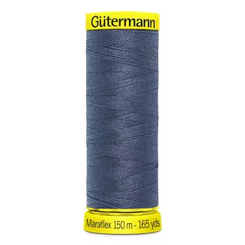 777000 Нить Maraflex для трикотажных материалов, 150м, 100% ПБТ, Gutermann (112 серо-синий джинс)