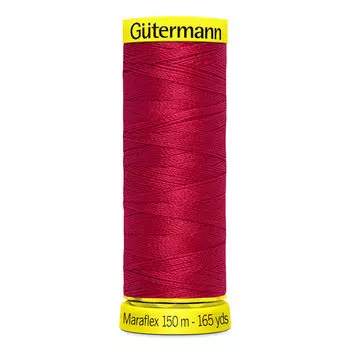 777000 Нить Maraflex для трикотажных материалов, 150м, 100% ПБТ, Gutermann (156 красный)