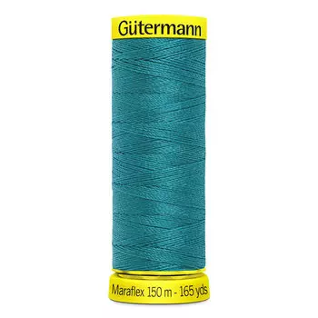 777000 Нить Maraflex для трикотажных материалов, 150м, 100% ПБТ, Gutermann (189 зеленая бирюза)