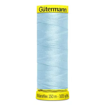 777000 Нить Maraflex для трикотажных материалов, 150м, 100% ПБТ, Gutermann (195 голубой лед)