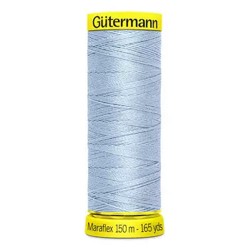 777000 Нить Maraflex для трикотажных материалов, 150м, 100% ПБТ, Gutermann (276 бледно-голубой)