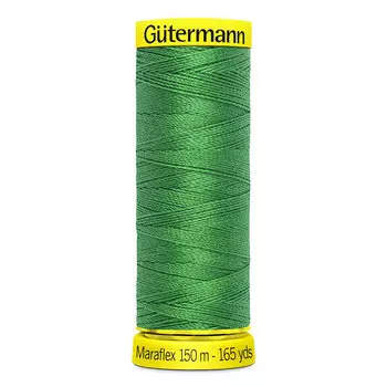 777000 Нить Maraflex для трикотажных материалов, 150м, 100% ПБТ, Gutermann (396 ярко-зеленый)