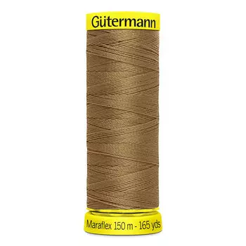 777000 Нить Maraflex для трикотажных материалов, 150м, 100% ПБТ, Gutermann (887 бежево-горчичный)
