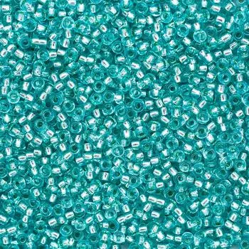 (78165) 331-19001-10/0 Бисер прозрачный solgel с серебр. центром 10/0, круг.отв., 20гр Preciosa