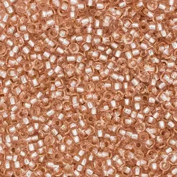 (78212) 331-19001-10/0 Бисер прозрачный solgel с серебр. центром 10/0, круг.отв., 20гр Preciosa