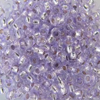 (78223) Бисер прозрачный с серебр.центром 10/0, круг.отв., 50г, Preciosa