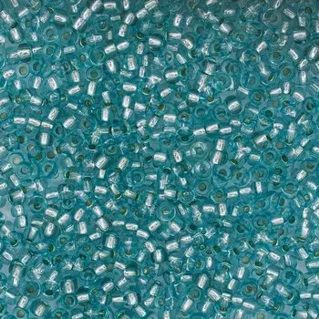 (78233) 331-19001-10/0 Бисер прозрачный solgel с серебр. центром 10/0, круг.отв., 20гр Preciosa