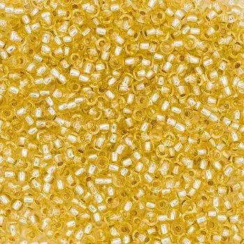 (78251) 331-19001-10/0 Бисер прозрачный solgel с серебр. центром 10/0, круг.отв., 20гр Preciosa